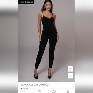 JLUXLABEL Sleek Black Jumpsuit